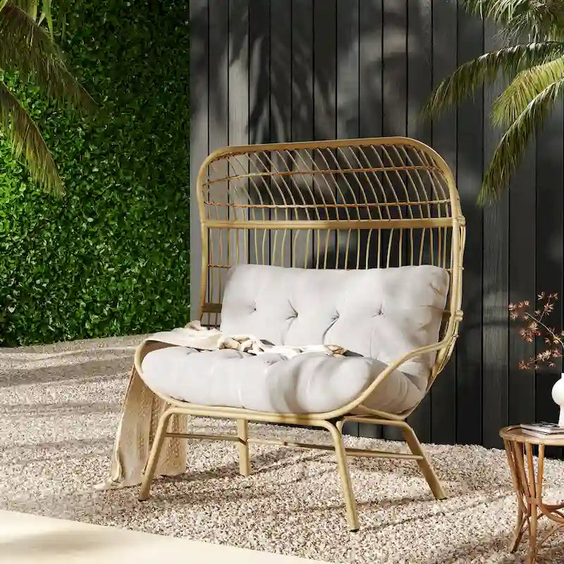 Outdoor Wicker Loveseat