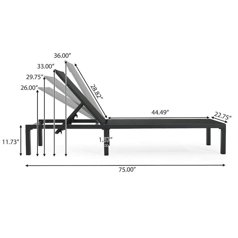Chaise longue d'extérieur Westport (ensemble de 2)