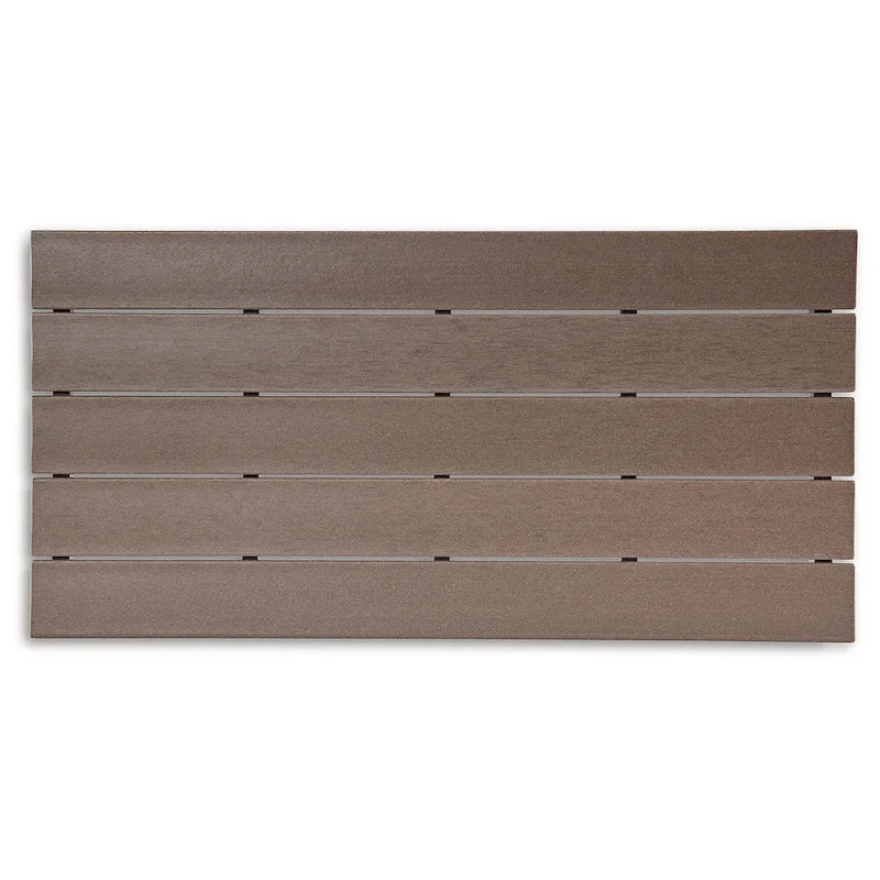 Ensemble de salon de jardin 2 pièces Emmeline marron/beige, Signature Design by Ashley - 53,5 cm (L) x 34,5 cm (P) x 35 cm (H)