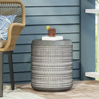 Table d'appoint d'extérieur en béton léger