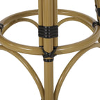 Tabourets de bar d'extérieur Starla en aluminium et osier, 75 cm (lot de 2), par Christopher Knight Home - Non disponible