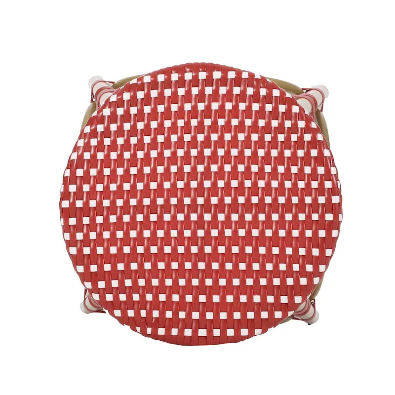 Tabourets de bar d'extérieur Starla en aluminium et osier, 75 cm (lot de 2), par Christopher Knight Home - Non disponible