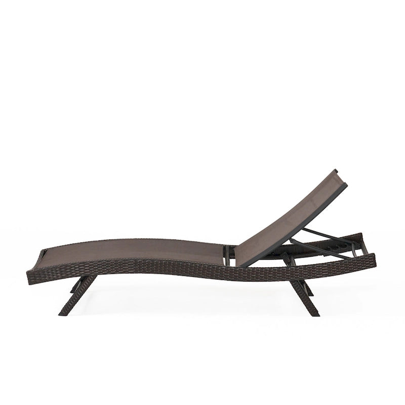 Chaise longue d'extérieur Christopher Knight Home Kauai (lot de 2)