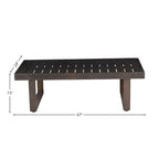 Table basse de patio Watson, marron foncé