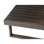 Table basse de patio Watson, marron foncé
