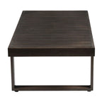 Table basse de patio Watson, marron foncé