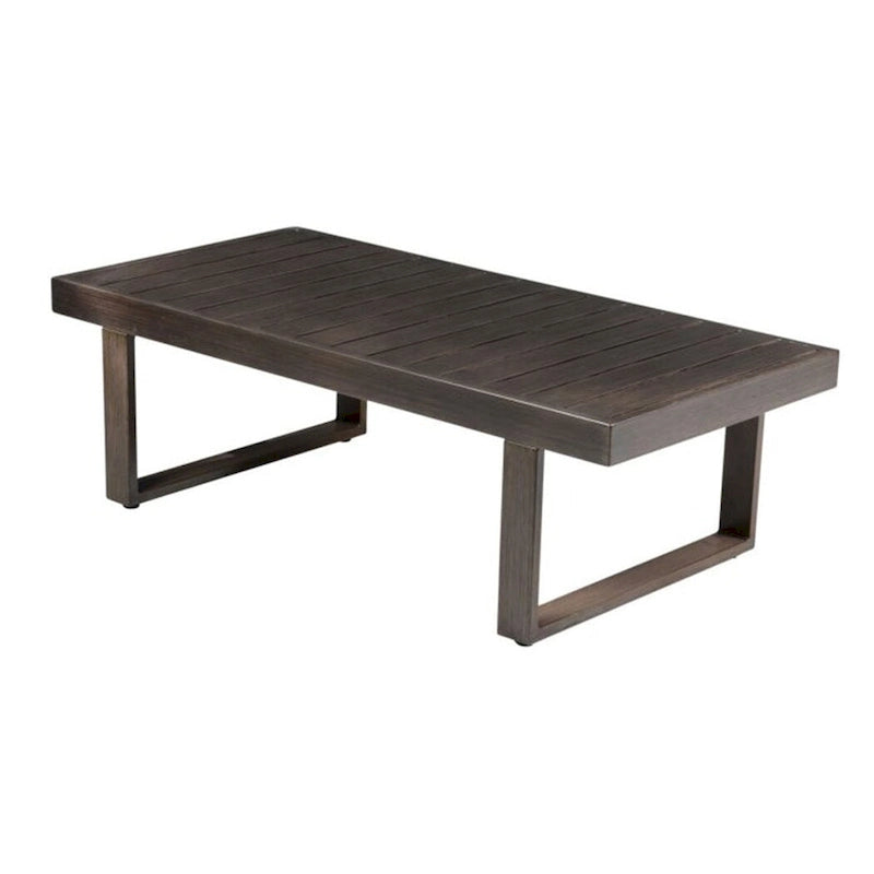 Table basse de patio Watson, marron foncé
