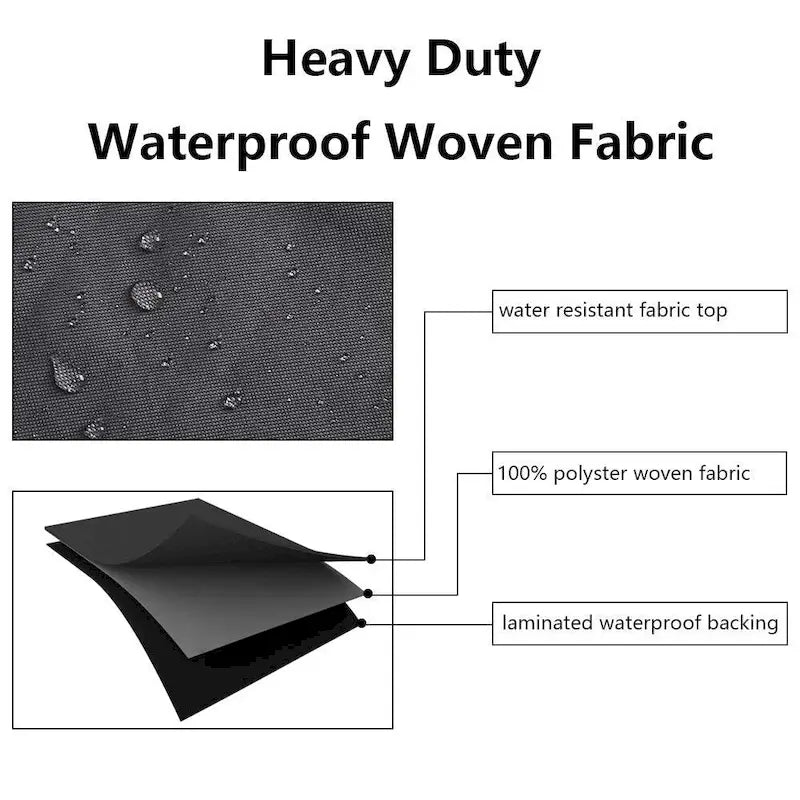 Ensemble table et chaises rectangulaires, canapé et housse de pluie de Moda Furnishings