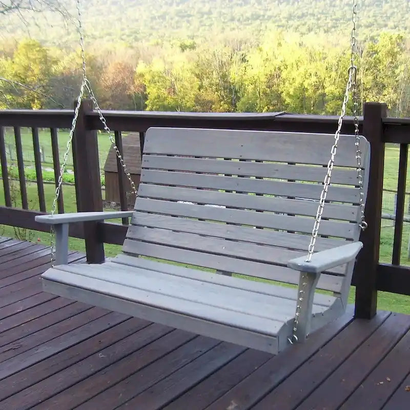 Balançoire à dossier haut de 1,20 m en pin traité sous pression