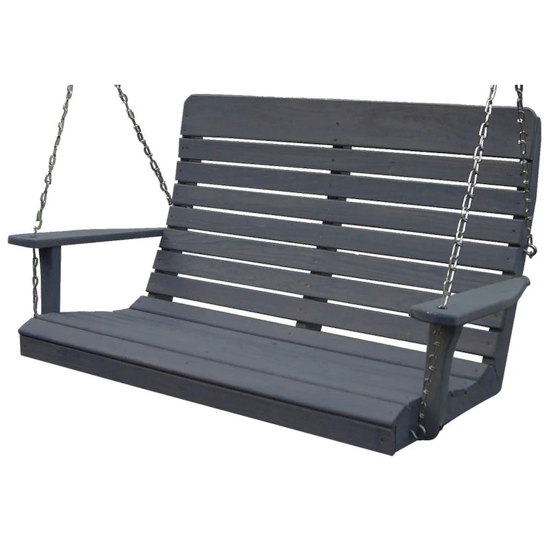 Balançoire à dossier haut de 1,20 m en pin traité sous pression