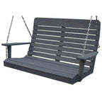 Balançoire à dossier haut de 1,20 m en pin traité sous pression