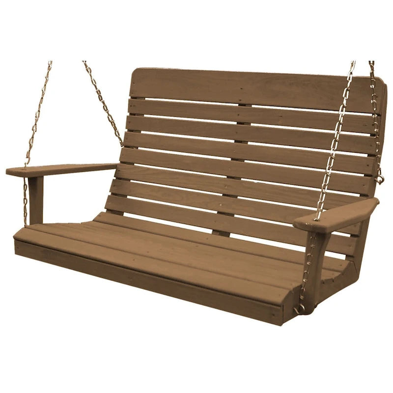 Balançoire à dossier haut de 1,20 m en pin traité sous pression