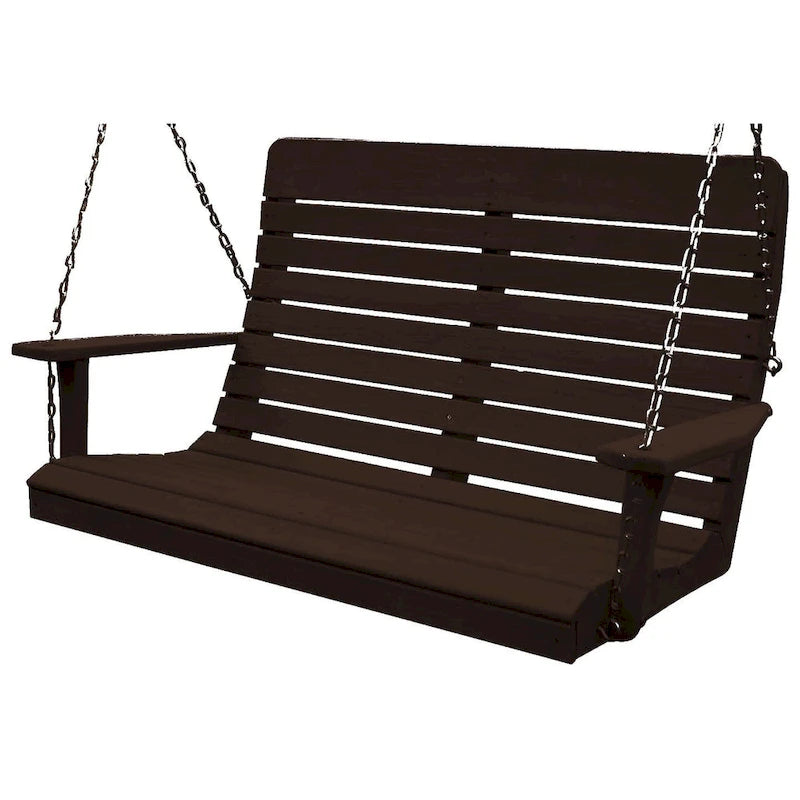 Balançoire à dossier haut de 1,20 m en pin traité sous pression