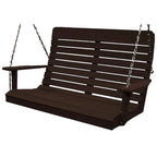 Balançoire à dossier haut de 1,20 m en pin traité sous pression