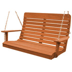 Balançoire à dossier haut de 1,20 m en pin traité sous pression