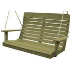 Balançoire à dossier haut de 1,20 m en pin traité sous pression