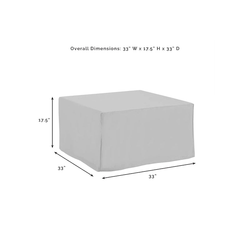 Housse pour table et pouf d'extérieur carrés Crosley - 33 cm L x 33 cm P x 17,5 cm H