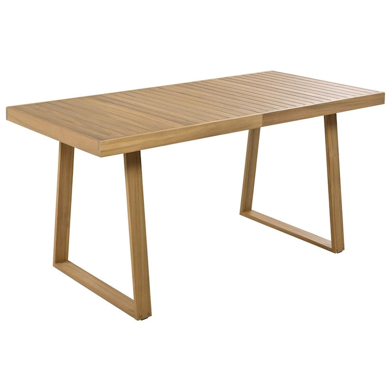 Ensemble table et chaises de jardin en bois d'acacia pour plusieurs personnes