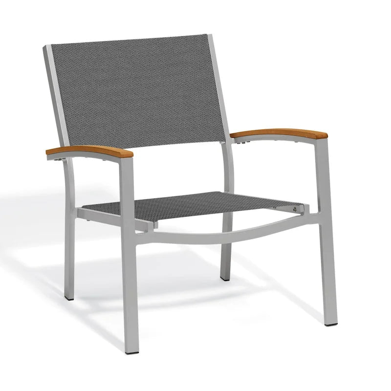 Ensemble de café Oxford Garden Travira 5 pièces, bois de teck naturel