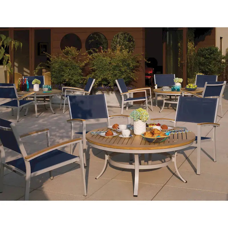 Ensemble de café Oxford Garden Travira 5 pièces, bois de teck naturel