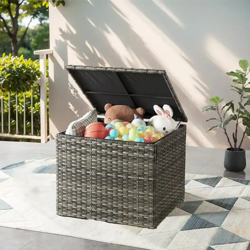 Coffre de rangement extérieur étanche pour terrasse