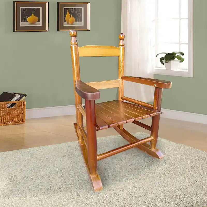 Fauteuil à bascule pour enfants, utilisable à l'intérieur ou à l'extérieur.