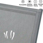 5 chaises longues d'extérieur réglables en aluminium et polypropylène bleu, 2 chaises longues - Non disponible