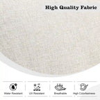 Ensemble de mobilier de patio d'extérieur 8 pièces en osier gris avec foyer HOOOWOOO