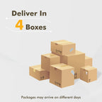 Ensemble de mobilier de patio d'extérieur 8 pièces en osier gris avec foyer HOOOWOOO