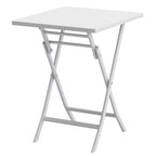 Ensemble bistro de patio 3 pièces comprenant une table carrée pliable et des chaises - 72 cm (H) x 55 cm (l) x 55 cm (P)