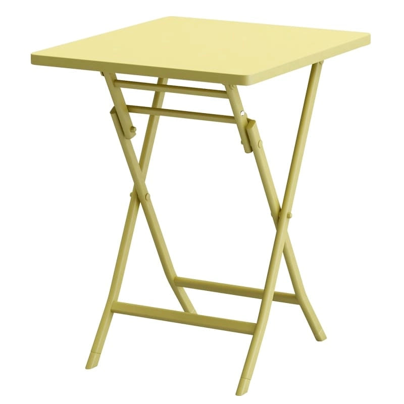 Ensemble bistro de patio 3 pièces comprenant une table carrée pliable et des chaises - 72 cm (H) x 55 cm (l) x 55 cm (P)