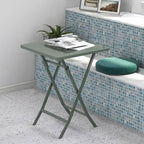 Ensemble bistro de patio 3 pièces comprenant une table carrée pliable et des chaises - 72 cm (H) x 55 cm (l) x 55 cm (P)