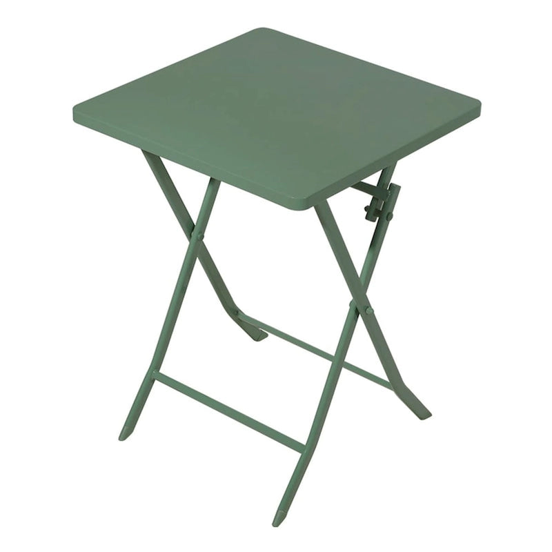 Ensemble bistro de patio 3 pièces comprenant une table carrée pliable et des chaises - 72 cm (H) x 55 cm (l) x 55 cm (P)