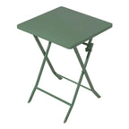 Ensemble bistro de patio 3 pièces comprenant une table carrée pliable et des chaises - 72 cm (H) x 55 cm (l) x 55 cm (P)