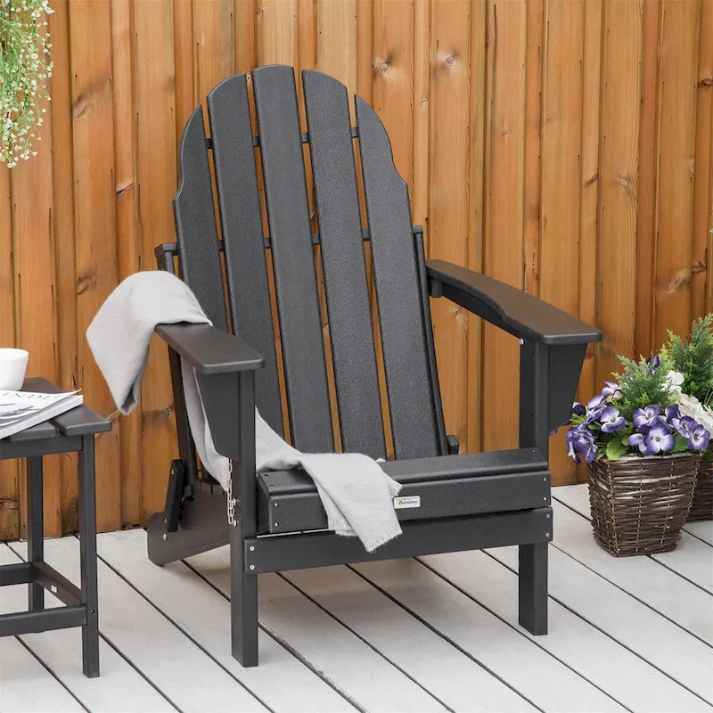 Outsunny Folding Adirondack Chair