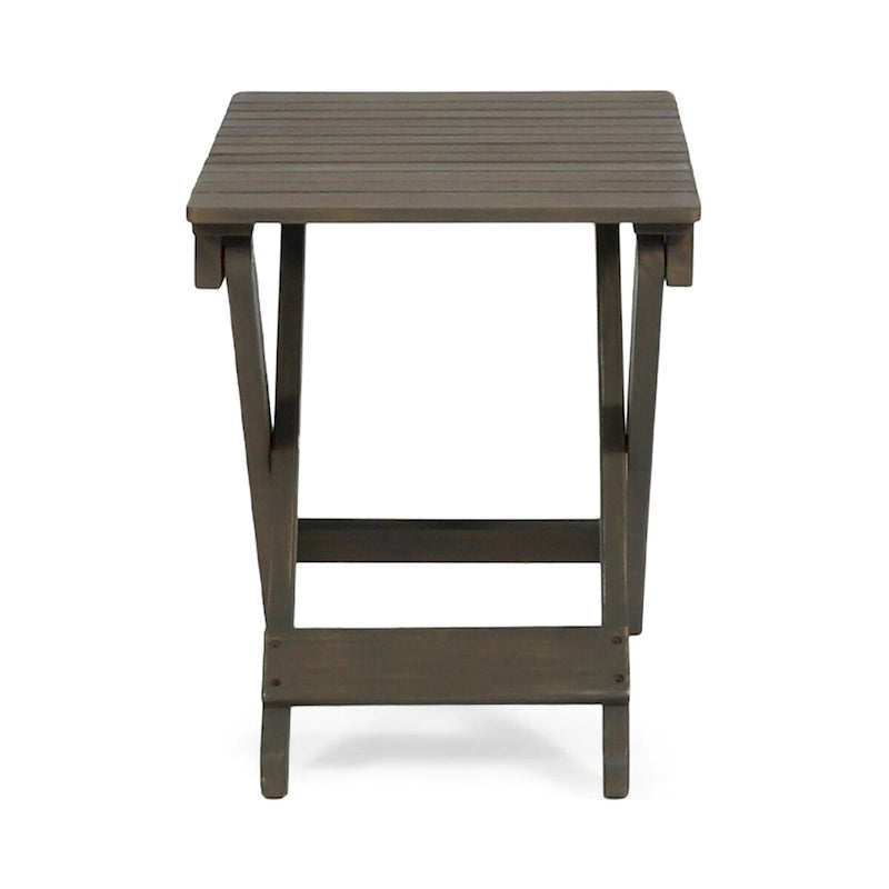 Table d'appoint pliante d'extérieur en bois