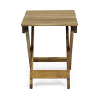 Table d'appoint pliante d'extérieur en bois