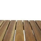 Table d'appoint pliante d'extérieur en bois