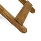 Table d'appoint pliante d'extérieur en bois