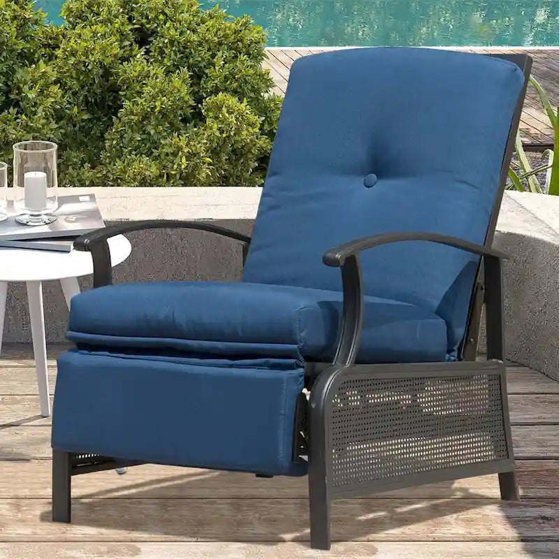 Fauteuil de jardin CUSchoice avec coussins - 53 x 110 x 96 cm (L x l x H)