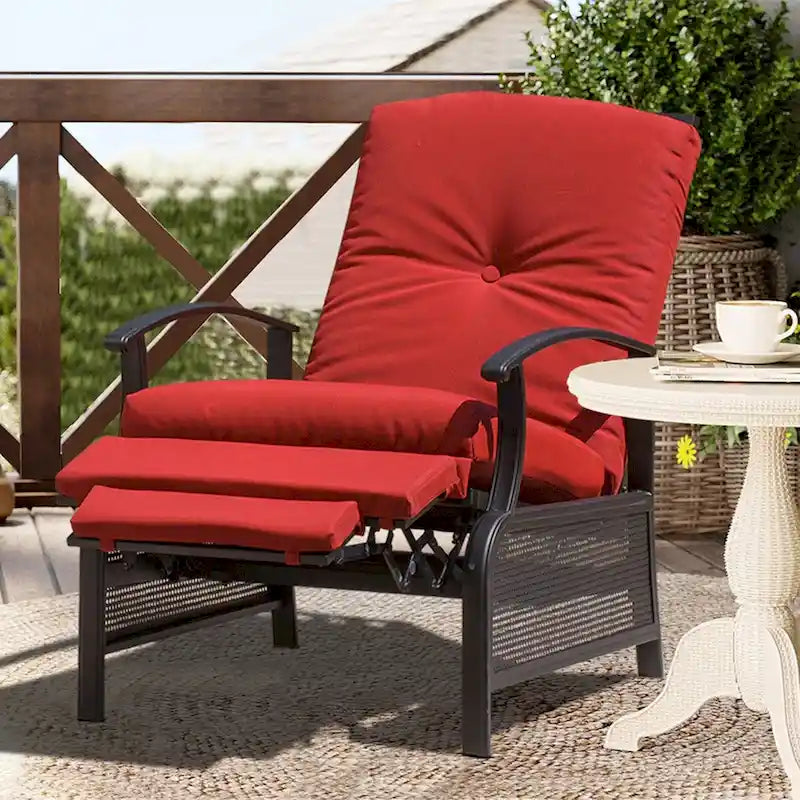 Fauteuil de jardin CUSchoice avec coussins - 53 x 110 x 96 cm (L x l x H)