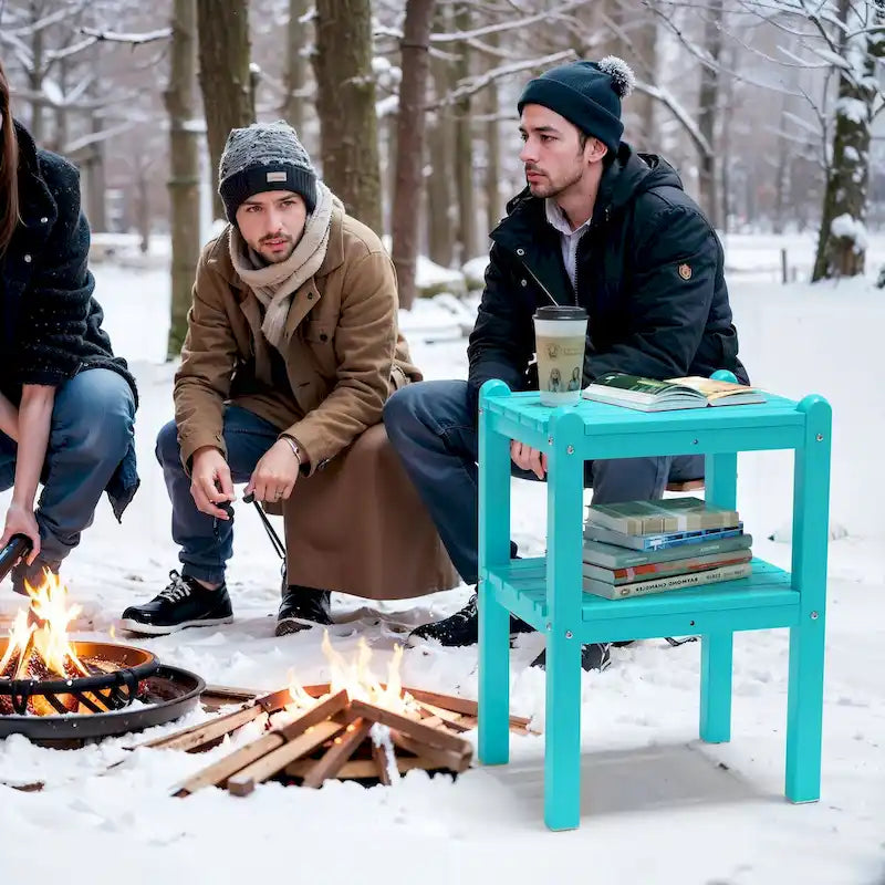Table d'appoint d'extérieur en PEHD pour votre terrasse ou jardin