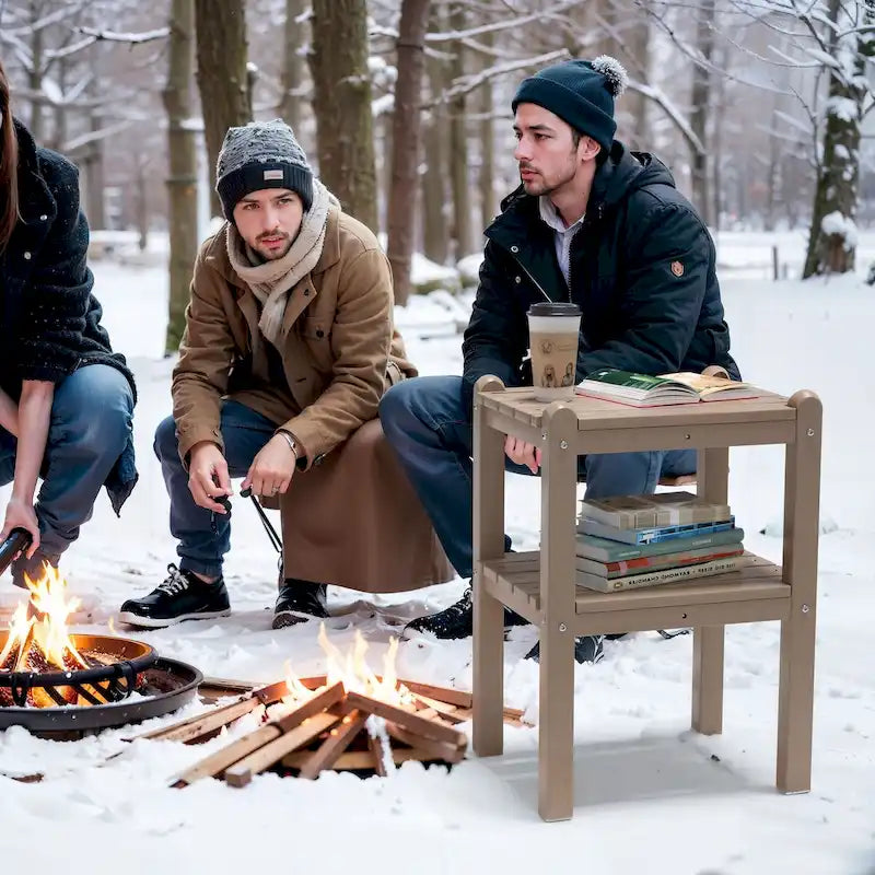 Table d'appoint d'extérieur en PEHD pour votre terrasse ou jardin