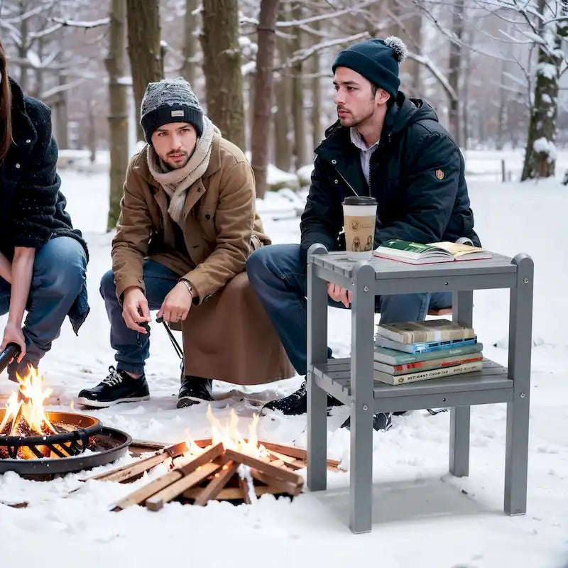 Table d'appoint d'extérieur en PEHD pour votre terrasse ou jardin