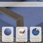 Ensemble de 4 chaises de jardin Gymojoy - Gris