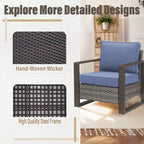 Ensemble de 4 chaises de jardin Gymojoy - Gris