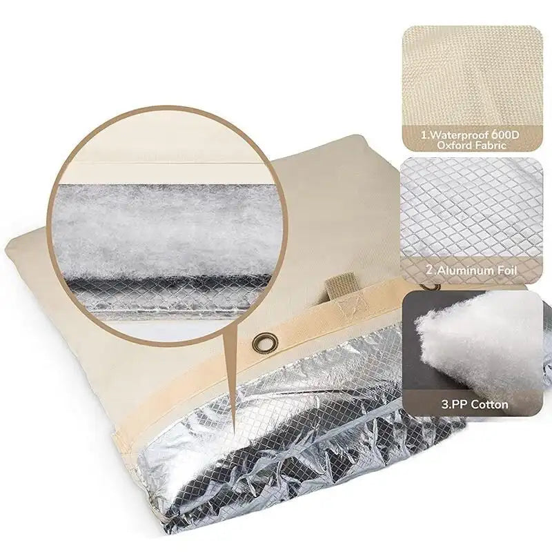 Housse isolante antigel extérieure blanche Wellco pour robinet, tuyau et conduite d'eau