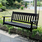 Balançoire de porche Cambridge Casual Alston traditionnelle en bois d'acajou