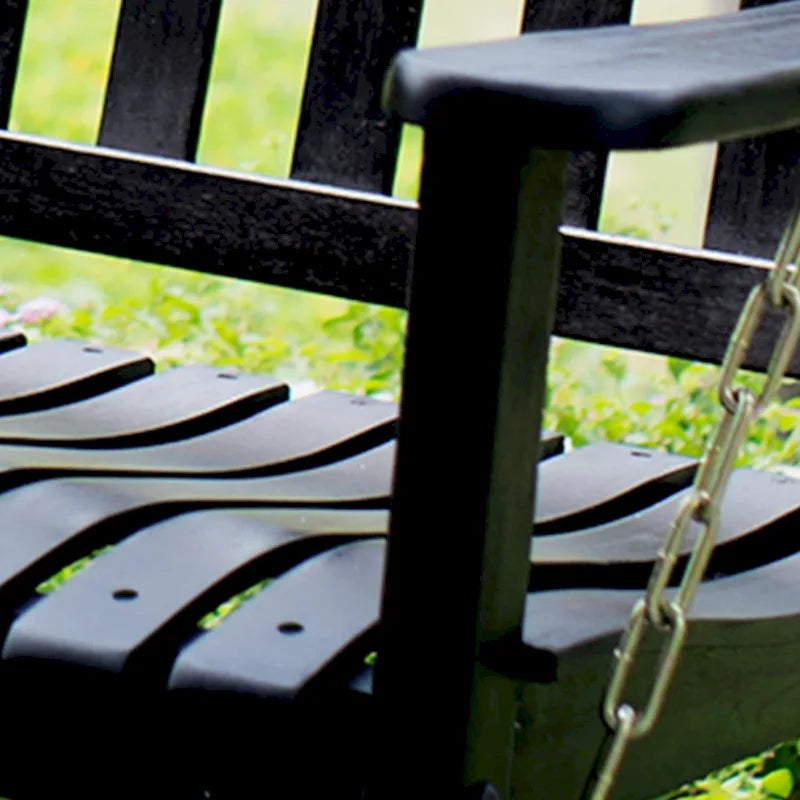 Balançoire de porche Cambridge Casual Alston traditionnelle en bois d'acajou