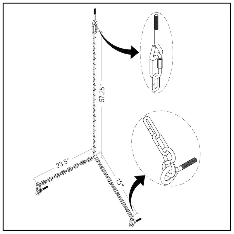 Balançoire de porche Cambridge Casual Alston traditionnelle en bois d'acajou